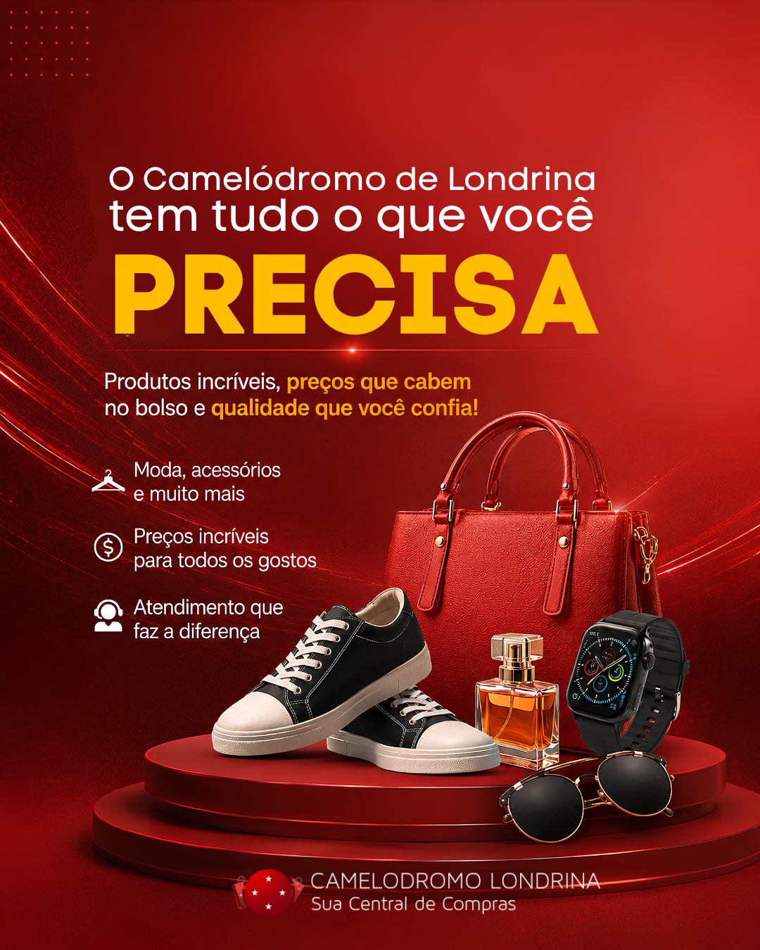 Criativo produzido pela V3 Impulsionar — Camelódromo Londrina